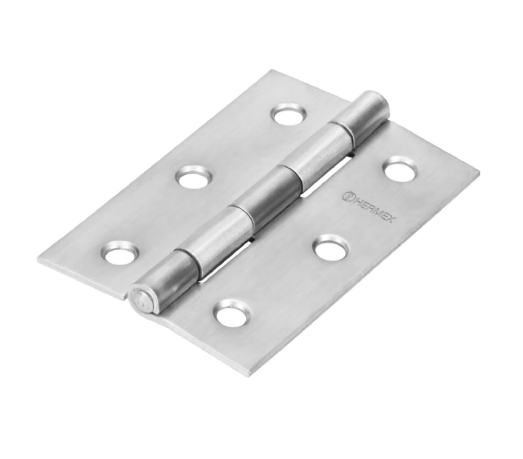 43199 Bisagra rectangular 1' acero inoxidable, Hermex BR-104