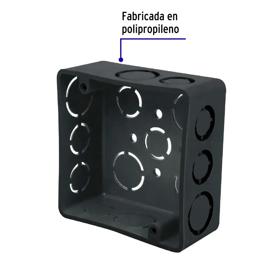Caja cuadrada 4' x 4' plástica, Volteck cch-4x4p