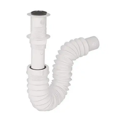 Céspol flexible p/lavabo con contra, polipropileno, 1-1/4' ce-235