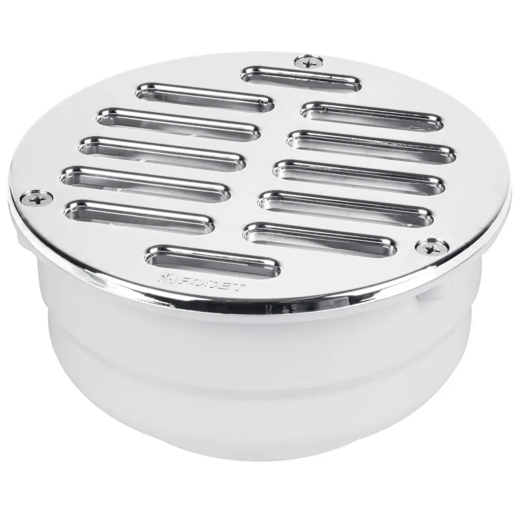 Coladera de ABS con rejilla cromada 5', con tornillos, Foset col-52