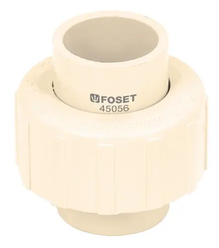 45056 Tuerca unión lisa de CPVC 3/4', Foset CPVC-972