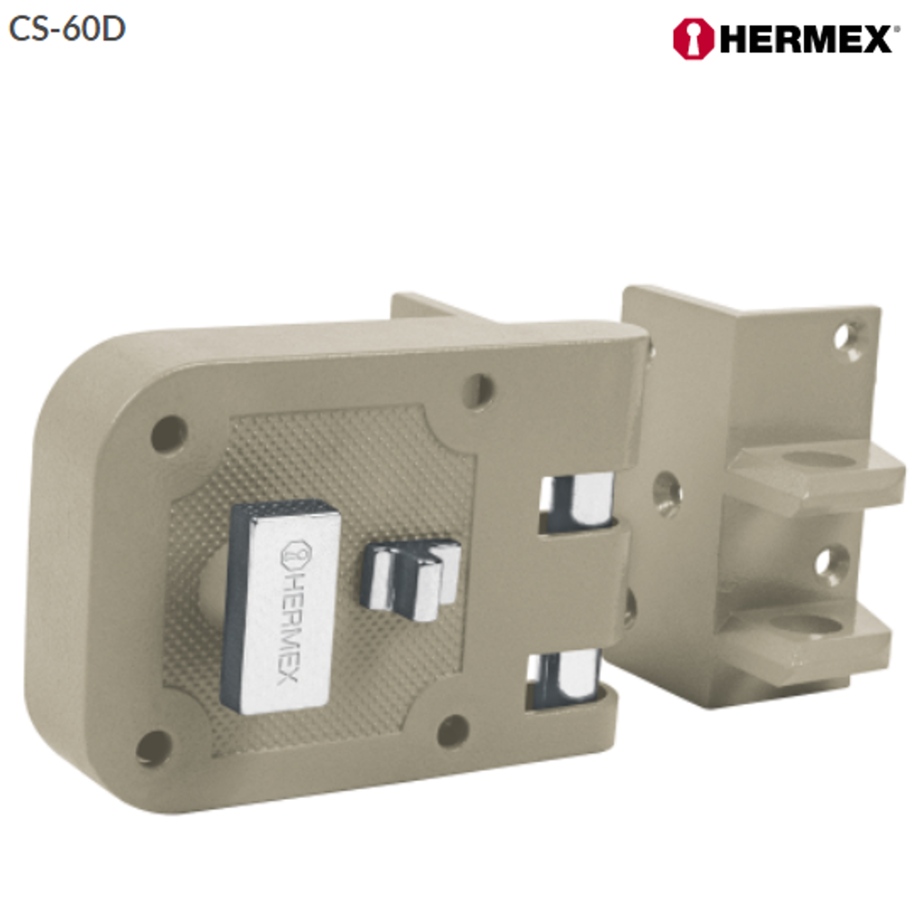 43492 Cerradura sobreponer, puerta corrediza, mariposa, derecha CS-60D