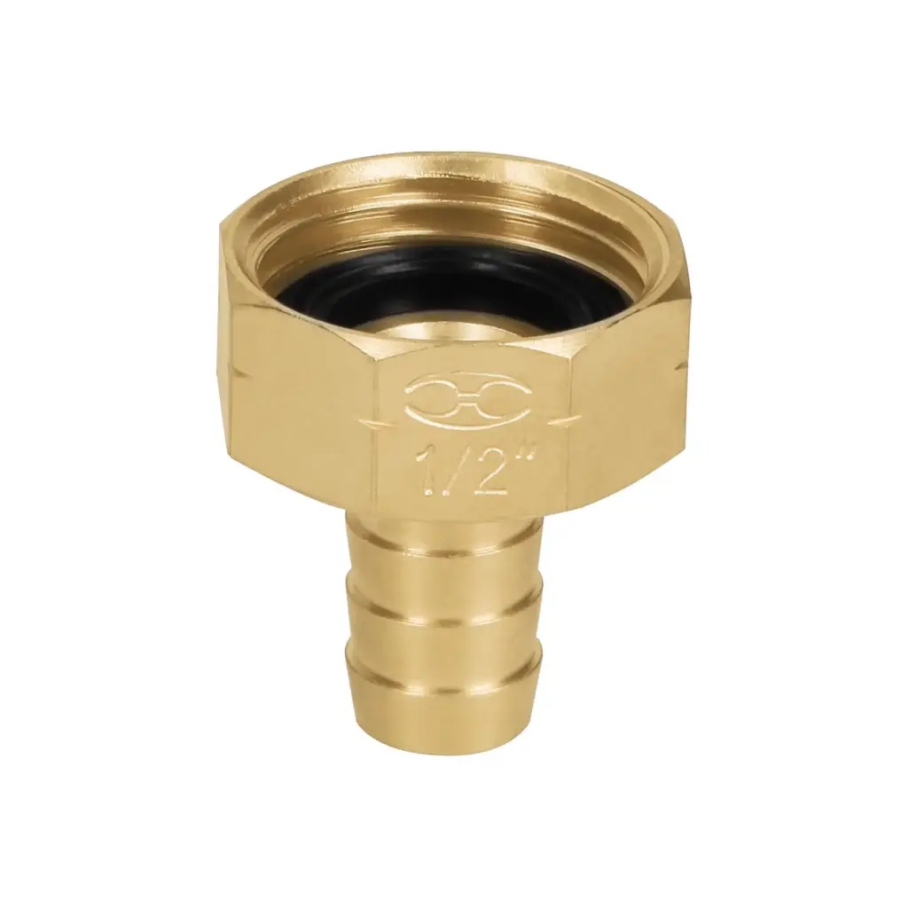 12700 Conector 1/2' hembra de latón sólido para manguera, Truper CF-1/2B