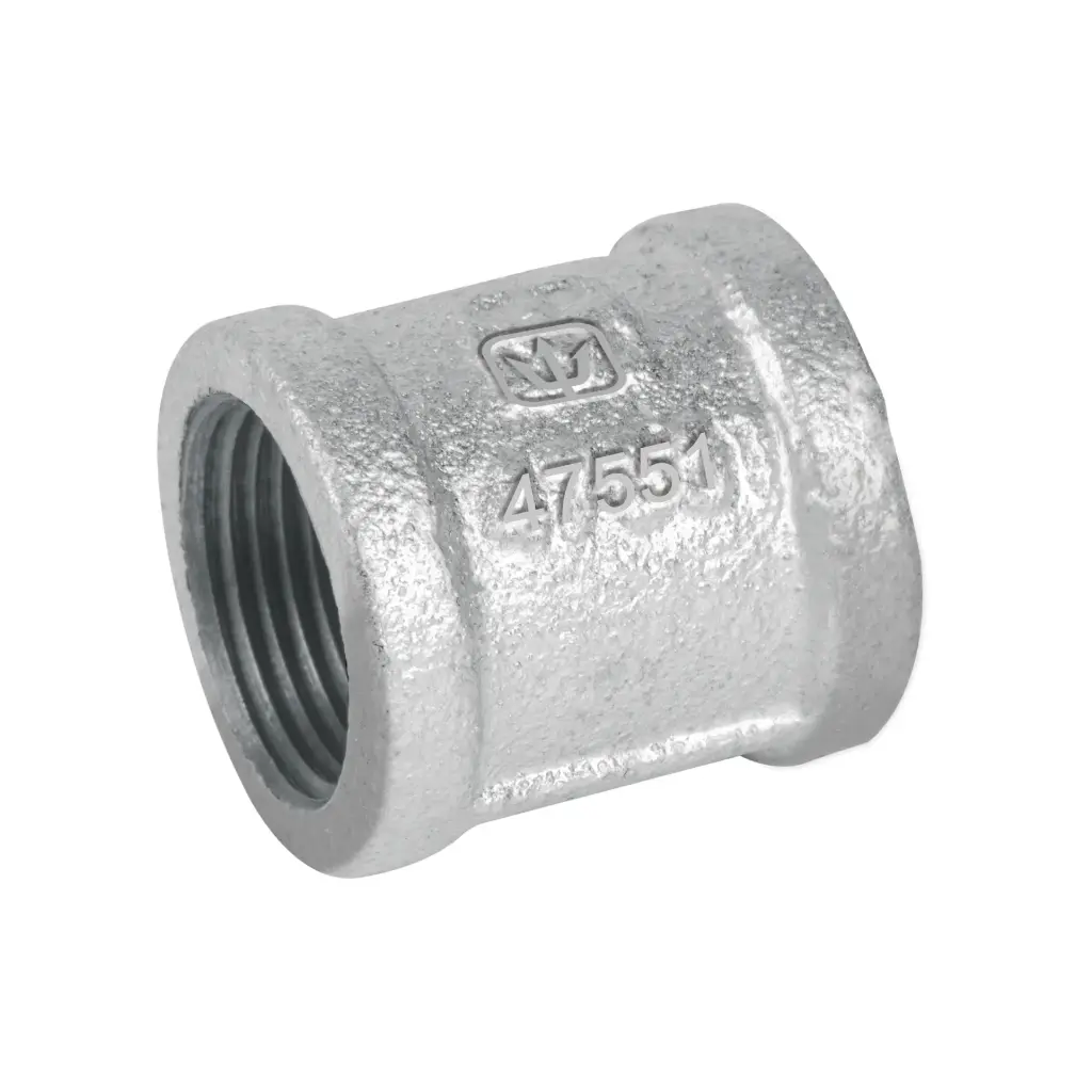 Cople reforzado de acero galvanizado de 3/4', Foset cg-202