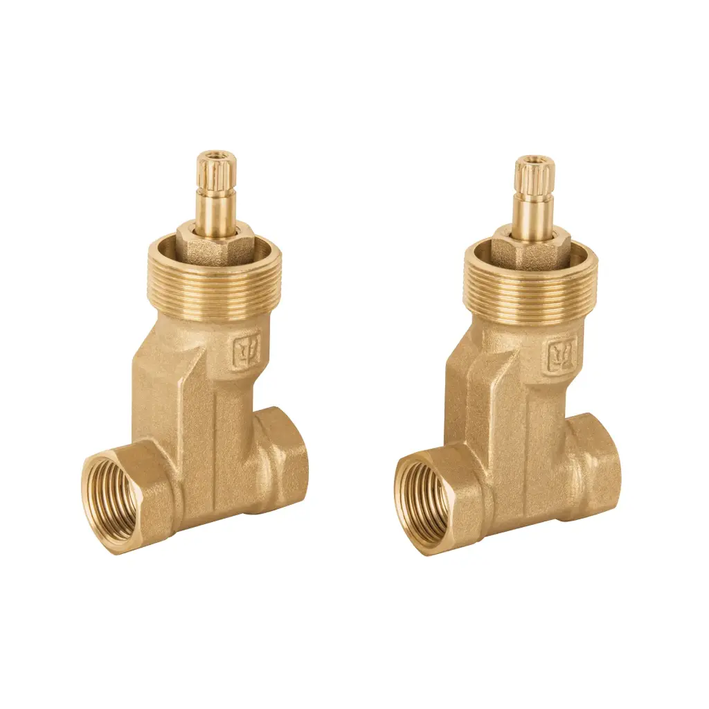 Juego de 2 llaves de empotrar roscables, Foset Basic e-052sb