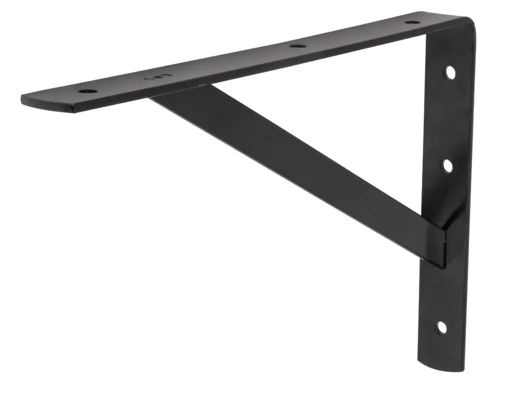 Ménsula de acero reforzada negra 8 x 12', Fiero mer-12n