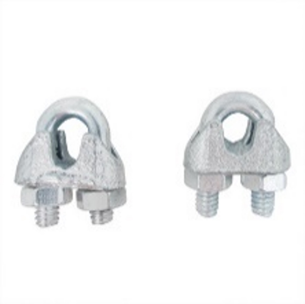 Blíster con 2 nudos (perros) de hierro para cable de 3/16' nudo-3/16