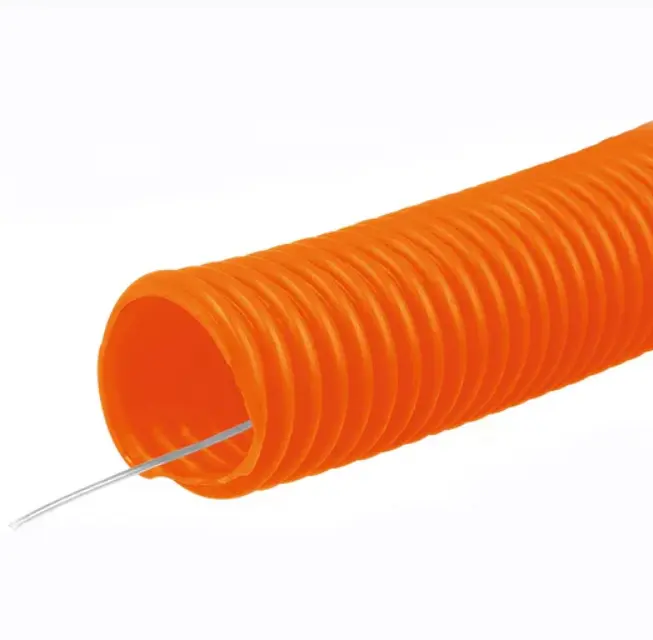 Metro de poliducto 1/2' corrugado flex. c/guía, rollo 50 m pf-1/2gm