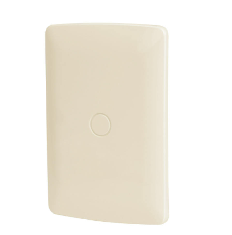 46400 Placa de ABS ciega, Standard, marfil, Volteck PPCI-S