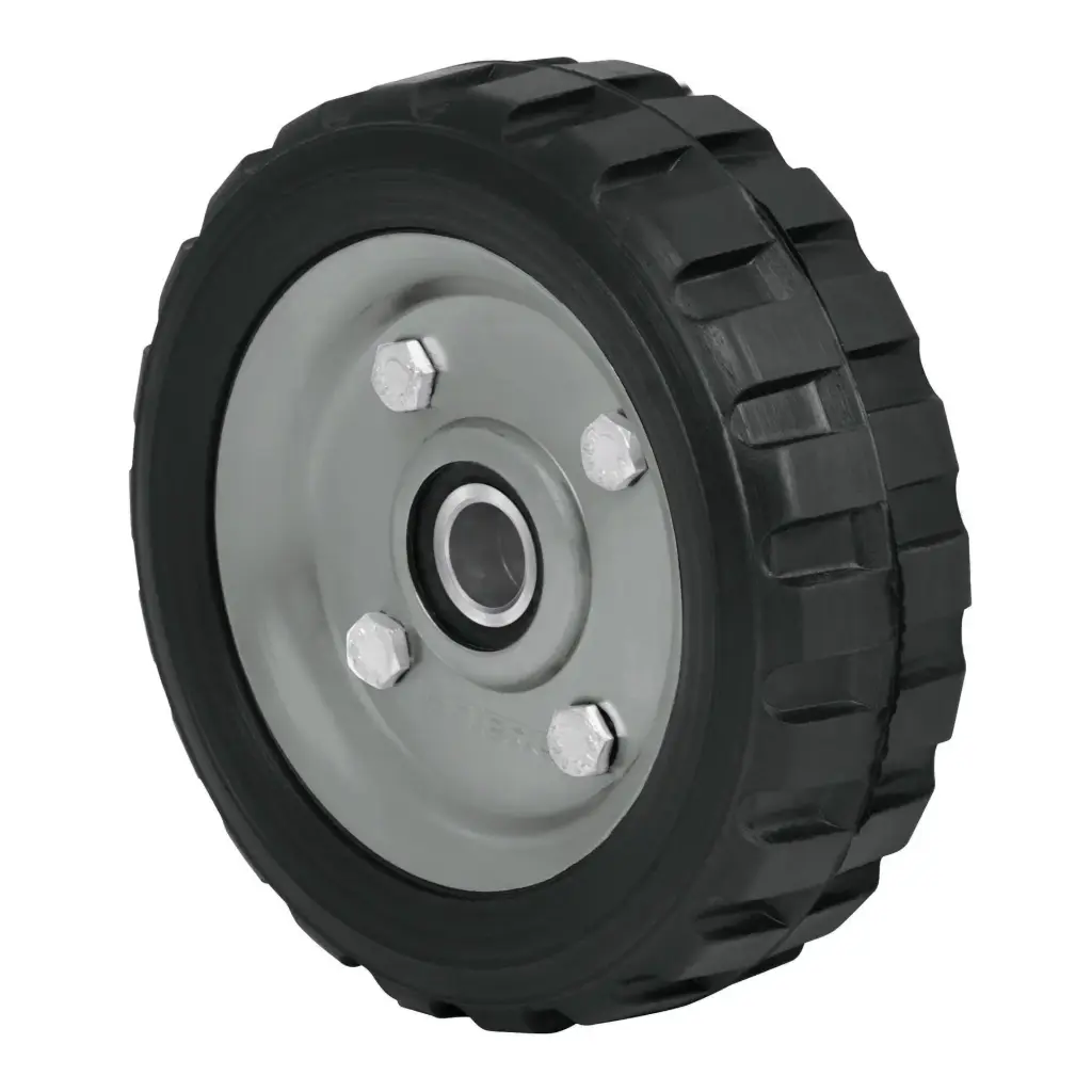 45480 Rueda de hule sólido 6' para diablo, doble balero, Pretul RD-62