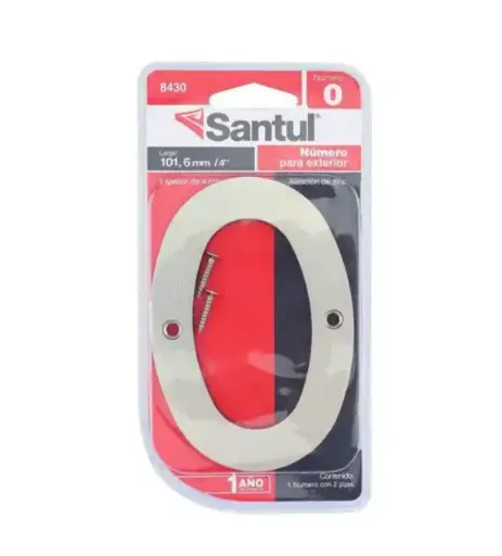 [8430] Número  0  para exterior 4  de Santul