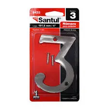 [8433] Número  3  para exterior 4  de Santul