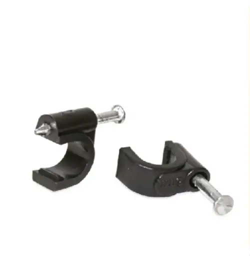 [4614] Grapa curva p/cable 6mm negra Sanelec