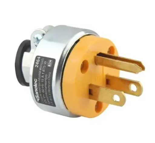 [2464] Clavija industrial metal aterr Sanelec
