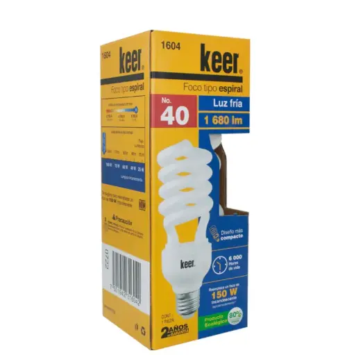 [1604] Foco ahorrador twister no. 40 keer