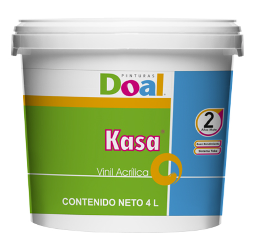 [D0164] Pintura doal  vinilica coronel 210 blanco ostion 4lt