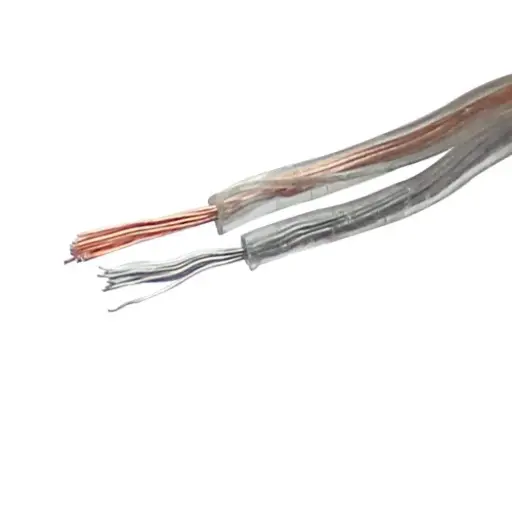 [1094-1] Cable p/bocina 18awg transpare Sanelec 1 mt