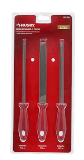 [307306] JUEGO DE LIMAS MULTIUSO DE ACERO HUSKY 3 PIEZAS