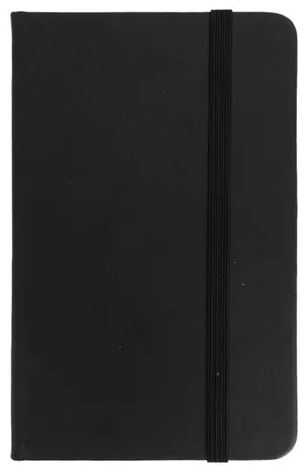 [LIBRETA-MOLESKINE] LIBRETA DE BOLSILLO TIPO MOLESKINE NEGRA DE RALLAS