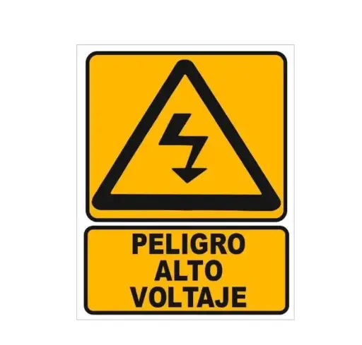 [PELIGRO ALTO VOLTAJE DE 35 X 25] Alto voltaje35x35 señalamiento " peligro alto voltaje de 35 x 25 cms