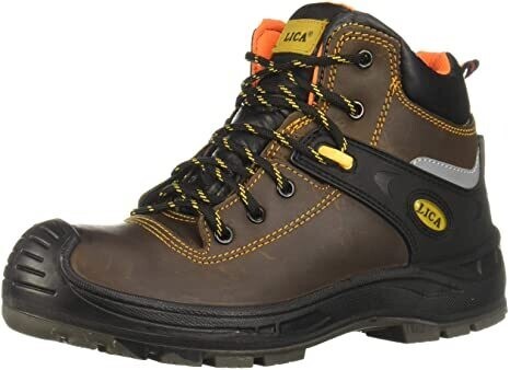 107Cafe-27 bota Lica piel café  dielectrico pu-tpu poliamida iny direct 23  al 30 talla 23