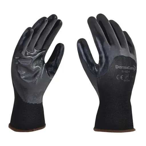 [GNNGF] GUANTES NAILON C/NITRIlO NEGRO G 