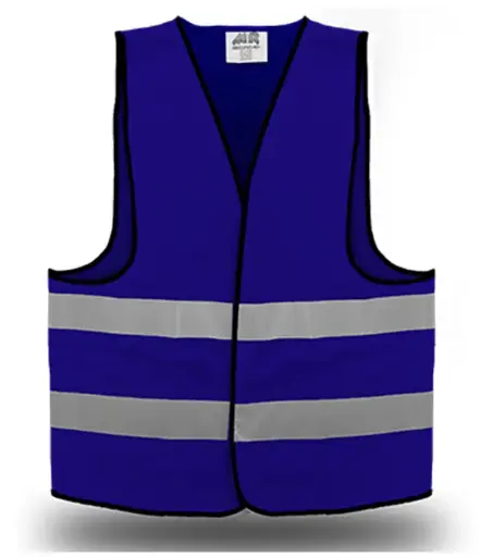 [SR1014] Chaleco alta visibilidad azul med