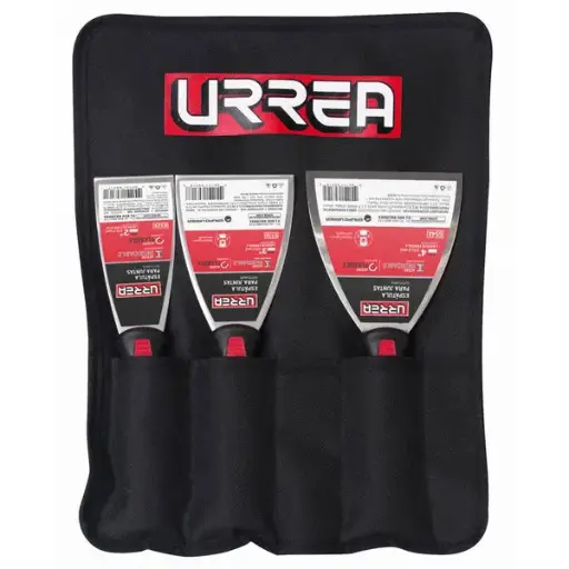 [6500X] Juego de 3 espatulas flexibles de acero inoxidable Urrea