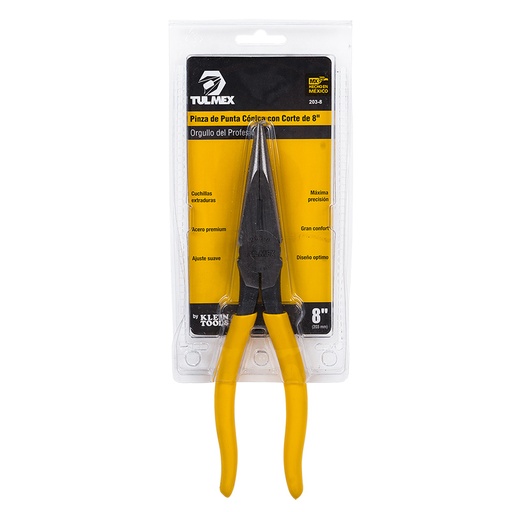 [127-013] 127-013 203-8 PINZA PUNTA CONICA C/CORTE MOD.203-8 TULMEX    KLEIN