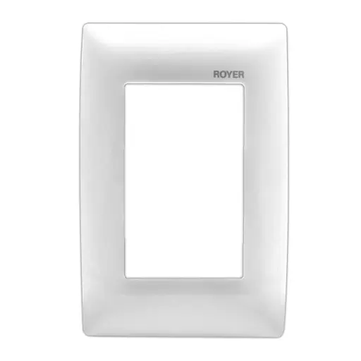[227-100-6204W] PLACA 3 MODULOS (O PARA CONTACTO DUPLEX) BLANCO 100 ROYER-SIENA