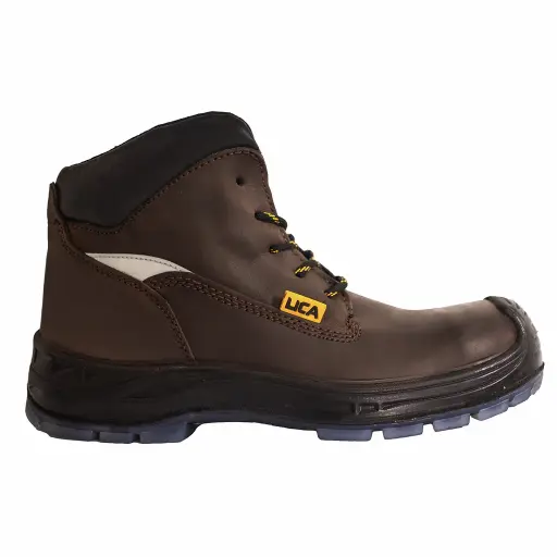 [107CAFE-30] Bota Lica piel café  dielectrico pu-tpu poliamida iny direct 23  al 30