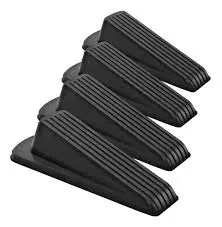 [14CUNAS-026SM] CUÑA DE HULE SOLIDO PARA TOPE DE PUERTA 10X5X3CM KARLEW