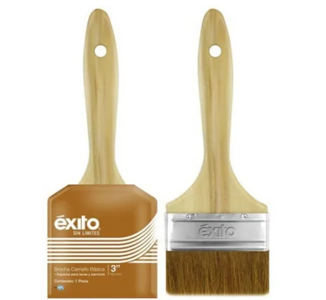 [19AEX00256] Brocha pelo de camello 2 1/2" Éxito mca Éxito
