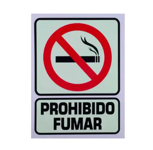 [FESEÑALPROHIFUMAR-30X40] Señalamiento "prohibido fumar" 30x40 cm trovicel 3mm rot. vinil