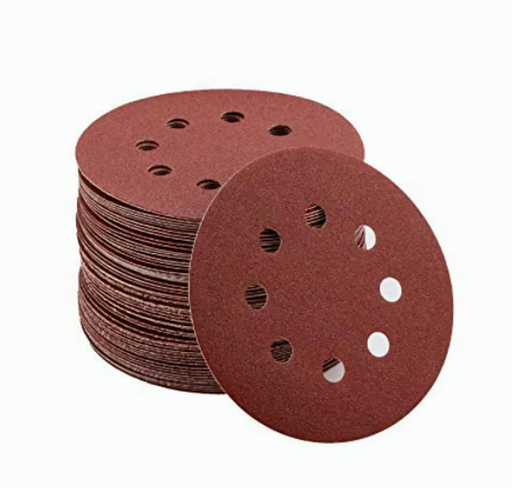 [14DISCOS060] DISCO PARA LIJAR CON VELCRO DE 5" NÚM. 60 CON 8 PERFORACIONES FANDELI