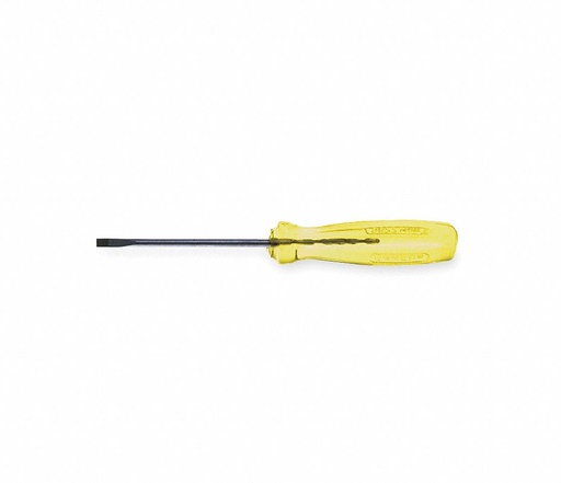 [9624] Destornillador con mango ámbar, punta cabinet barra redonda 1/8" x 4" Urrea