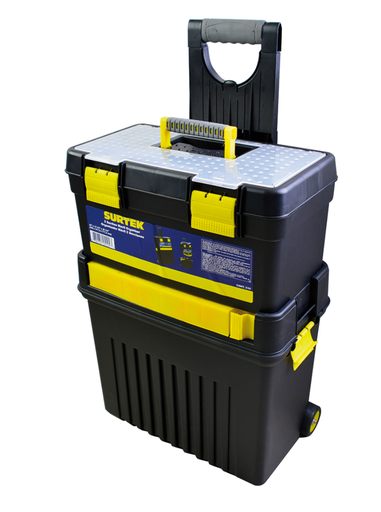 [125104] 125104 Caja de herramienta Organizador móvil plástico 11" x 18" 2 niveles Surtek