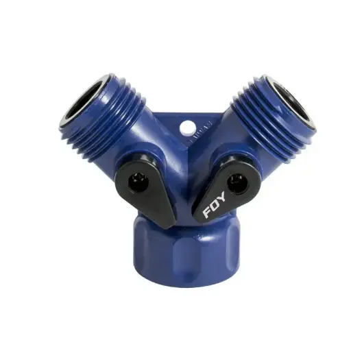 [VALY01P] VALY01P Adaptador para manguera de riego en "Y" de plástico 11 x 7cm Foy
