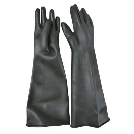 [137398] 137398 Guantes latex u/ind M Surtek largo uso quimicos