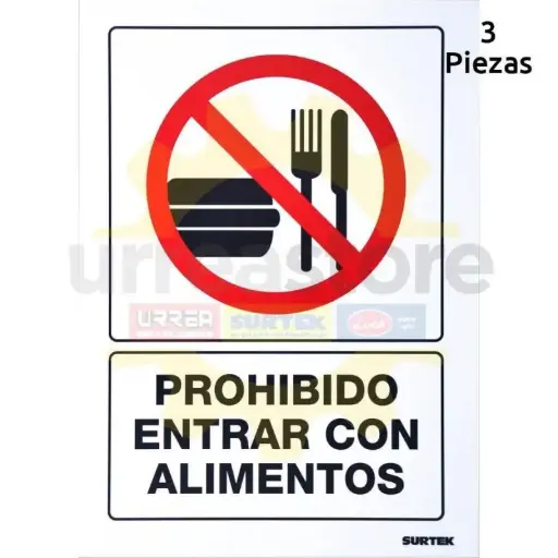 [SES38] SES38 Señal "Prohibido alimentos" Surtek