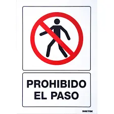[SES41] SES41 Señal "Prohibido el paso" Surtek