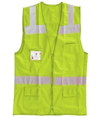 [CLR4001A] Chaleco Lica amarillo c/cierre y reflejante  XL Lica