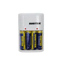 [CP4] CP4 Cargador pilas 2A-3A-9V c/4AA Surtek