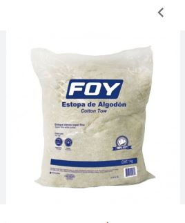 [144182] Estopa de algodón 1 kg foy