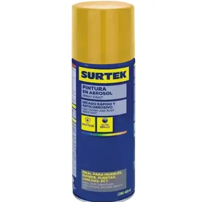 [AES414] AES414 Pintura en aerosol 400 ml color amarillo caterpillar Surtek