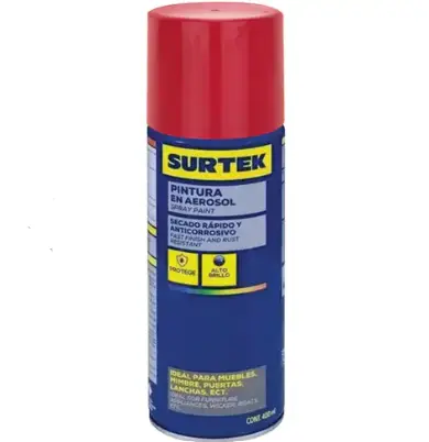 [AES420] AES420 Pintura en aerosol 400 ml color rojo Surtek