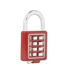 [C27R35] Candado comb dig rojo 35mm lock