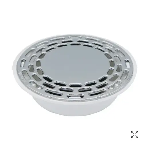 [323F-9688] Cifa coladera redonda cromada #4 * flama