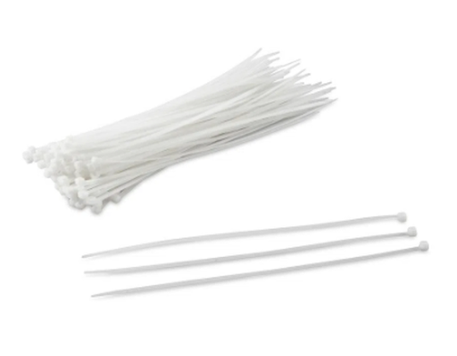 [CIN250T100] Cinchos de plastico transparente 250x3.5 mm bolsa 100 Piezas