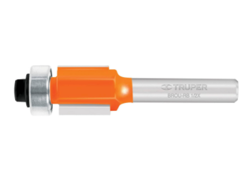 [11444] Broca para router, corte recto, 1/2' con balero, Truper brou-rb1/2x